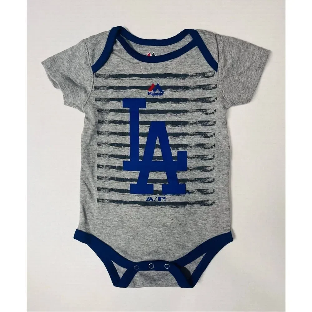 Majestic MLB Los Angeles Dodgers Bodysuit   Boys Size 12 Months